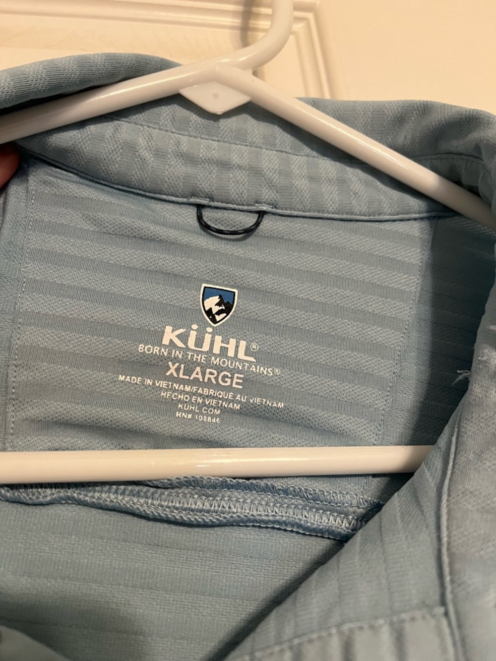 KÜHL Mens Airkuhl Short Sleeve Polo Size XL Light Blue Seabreeze - Picture 3 of 10